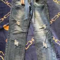 شلوار سرهمی جین ترک نو سایز ۳۶-۳۸