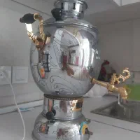 سماور گازی تمام استیل بلوری
