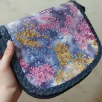 شال تک رنگ کیف دستی