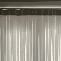 پرده حریر با آستر زیر پرده و میل پرده