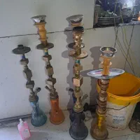 ۶ تا قلیون برنجی سنگین