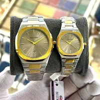 ساعت موتور ژاپن ست فلزی مربع با گارانتی/کد۳۴۵۶