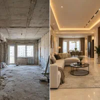 بازسازی خانه و مغازه کناف میکروسمنت برق کاشی