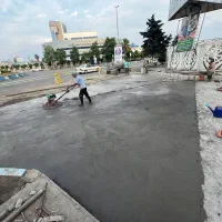 بتن ریزی و کفسازی بهمراه ماله پروانه ای|خدمات پیشه و مهارت|رشت, لاکانی|دیوار