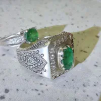 زمرد،انگشتر دست ساز