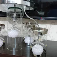 لوستر ۴ آویز زیبا  تمشک صورتی