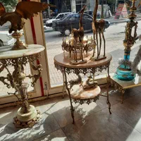 میز خاطره ومیز تلفن برنز برنزی