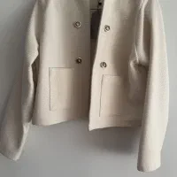 کت سفید مدل شنل نو