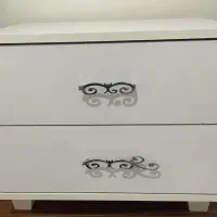 میز آرایش با آینه و دراور و ۲ عدد پاتختی