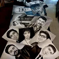 سفارشات سیاه قلم به صورت حرفه ای و تضمینی|تابلو، نقاشی، عکس|فردیس, منظریه|دیوار