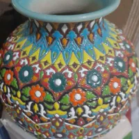 گلدان سنتی زیبا میناکاری