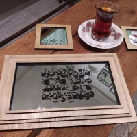 برش لیزری ، ساخت تابلو آینه ، شابلون|خدمات پیشه و مهارت|رشت, رودبارتان|دیوار