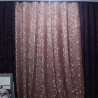 پرده مخمل طرح دار