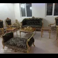 سرویس مبلمان با غذاخوری و پرده ست جهیزیه