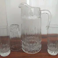 پارچ و لیوان کریستال