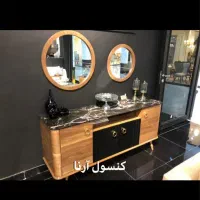 ست کامل  چوبی آینه کنسول، میز TV، جلو مبلی عسلی|مبلمان خانگی و میز عسلی|بندرعباس, |دیوار