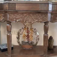 کنسول چوبی  تمام چوب انتیک