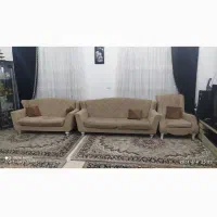 مبل هفت نفره کرم مایل به بژ
