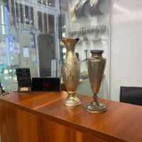 گلدان نقره قلمزنی
