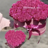 باکس و دسته گلِ رز ربانی|گل و گیاه طبیعی|رباطکریم, رباطکریم|دیوار