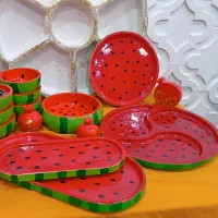 فروش ست های یلدایی جاشمعی.گلدان،آجیل خوری|صنایع دستی و سایر لوازم تزئینی|درمیان, |دیوار