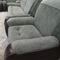 یک دست مبل  هفت نفره در حد نو.پارچه ترک.