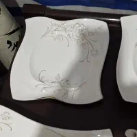 سرویس چینی ۱۲پارچه گل برجسته ایتالیا یی|ظروف سرو و پذیرایی|بندر انزلی, کوی بهار|دیوار