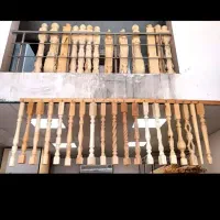 نرده پله چوبی