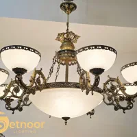 ۲ لوستر ۸ شاخه بزرگ و مجلل +۲دیوارکوب +۲حباب یدک|لوستر و چراغ آویز|تهران, اقدسیه|دیوار