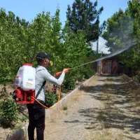 باغبانی سمپاشی هرس درختان کودگل  تیلر درهرنقط