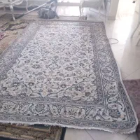 فرش ۶ متری دستباف کاشمر و۶متری گل برجسته ماشینی