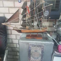 ماکت کشتی قدیمی چوبی دست ساز