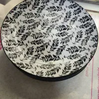 یکدست بشقاب پلوخوری چینی طرح دار