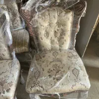 مبل استیل 7 نفره با میز غذاخوری 10 نفره وجلو مبلی|مبلمان خانگی و میز عسلی|باغستان, |دیوار