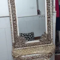 ساعت ایستاده ..بوفه .آینه شمدون|بوفه، ویترین، کنسول|قم, نیروگاه|دیوار