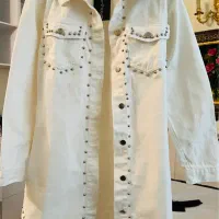 مانتو کتان جین ترک تگدار