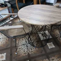 فروش میز به همراه دو صندلی|میز و صندلی غذاخوری|امیدیه, |دیوار