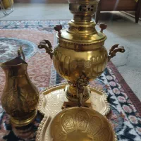 ست سماور برنزی ۴لیتری نو
