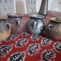 ۴ عدد گلدان پتینه زیبا و جنس محکم|صنایع دستی و سایر لوازم تزئینی|شیراز, شهرک گلستان شمالی|دیوار