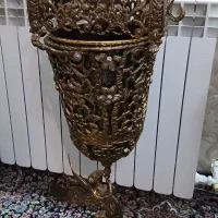 سطل آشغال و جادستمال کاغذی برنجی