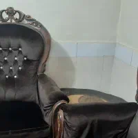 مبلمان سلطنتی ۹نفره|مبلمان خانگی و میز عسلی|ابریشم, |دیوار