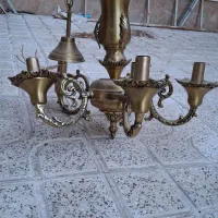 لوستر برنز ۵شاخه وتک شعله