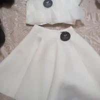 لباس مجلسی ،تعدادی کفش مجلسی، کراس و دامن چرم نو