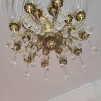 حراج لوستر های کاملا برنز با لاله و آویز زیبا|لوستر و چراغ آویز|سنندج, |دیوار