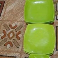 ظروف غذا خوری آرکوفام سبز و آبی
