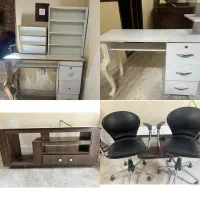 صندلی و میز ناخن میز tv