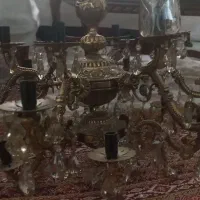 لوستر تمام برنجی ۱۸ شاخه|لوستر و چراغ آویز|تهران, ارامنه|دیوار