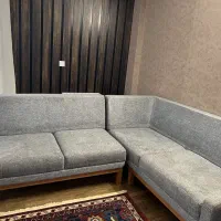 مبل ال راحتی چوبی، پارچهای، کاملاً سالم|مبلمان خانگی و میز عسلی|بجنورد, |دیوار