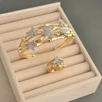 دستبد ساعت انگشتر زنانه