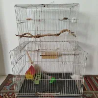 قفس پرنده دو طبقه بزرگ